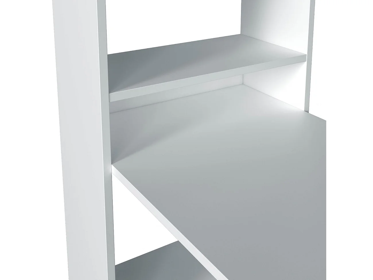 Bureau réversible avec étagère de rangement - L120 cm