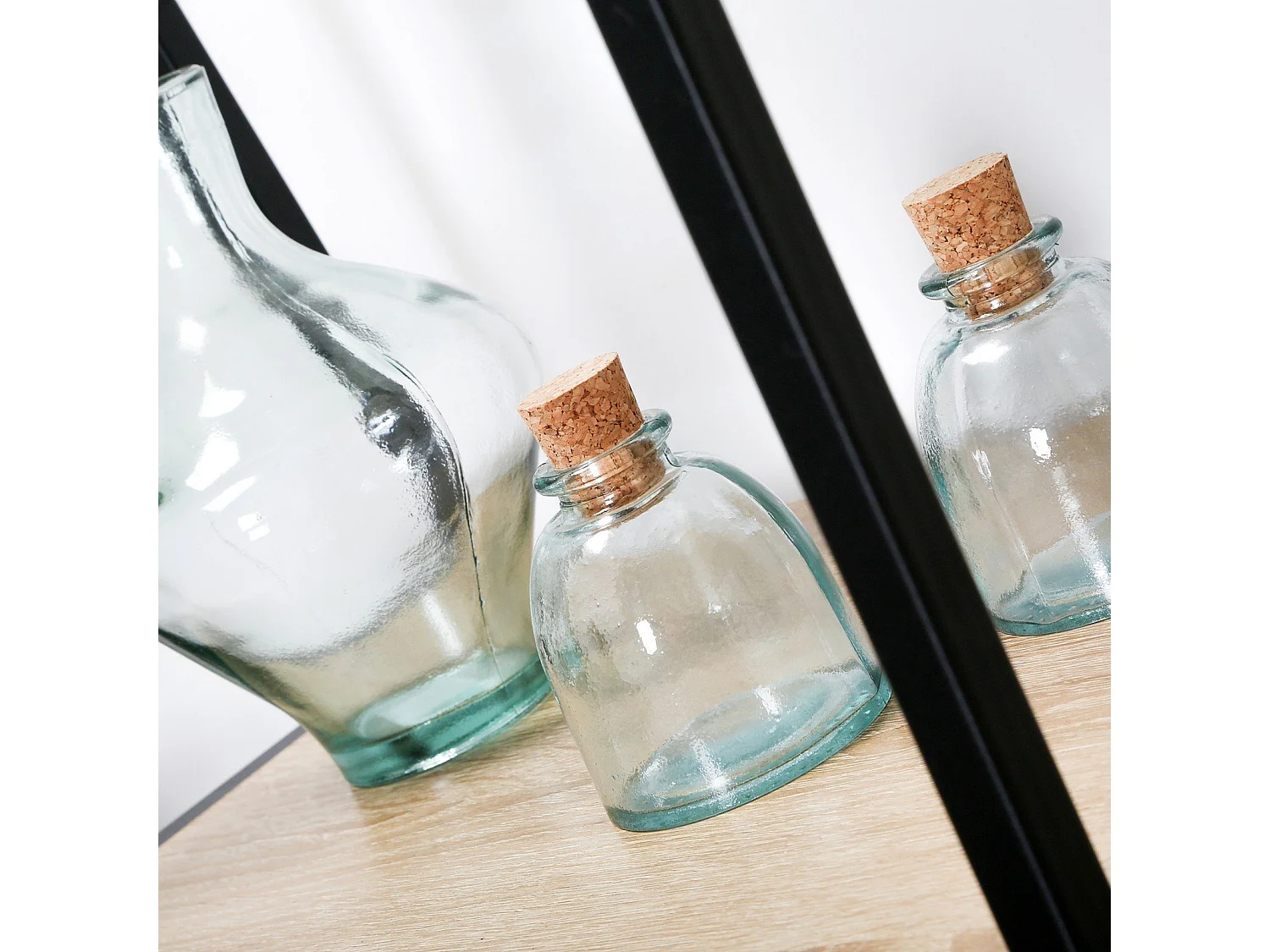 Armario abierto industrial con 1 estante inferior y 4 baldas - LEXIE