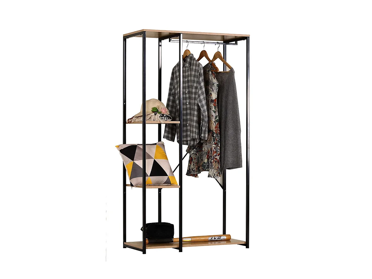 Etagère dressing un portant en métal