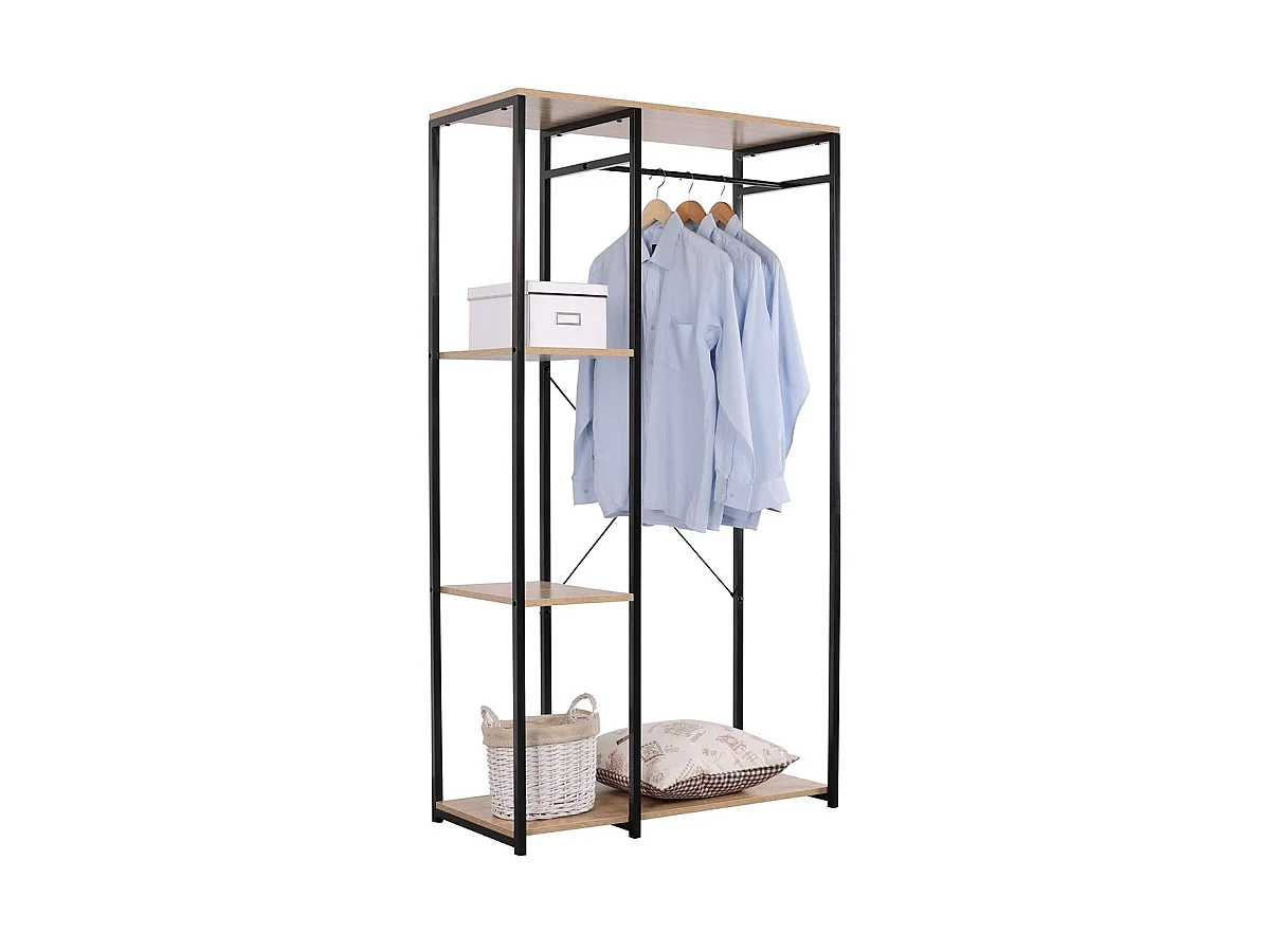 Etagère dressing un portant en métal