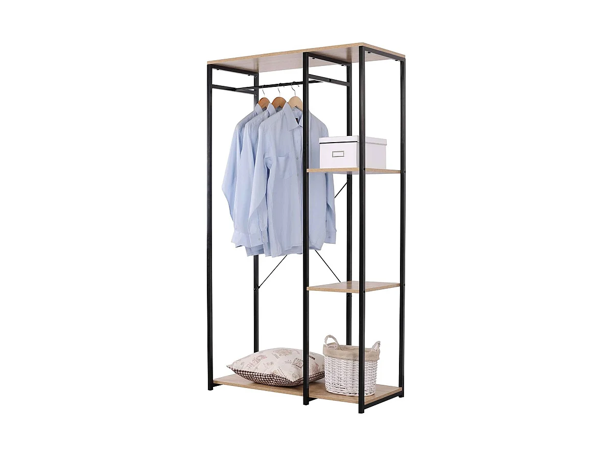 Etagère dressing un portant en métal