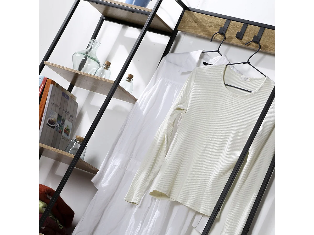 5-vaks kledingkast met schoenendoos en jashaken - LEXIE