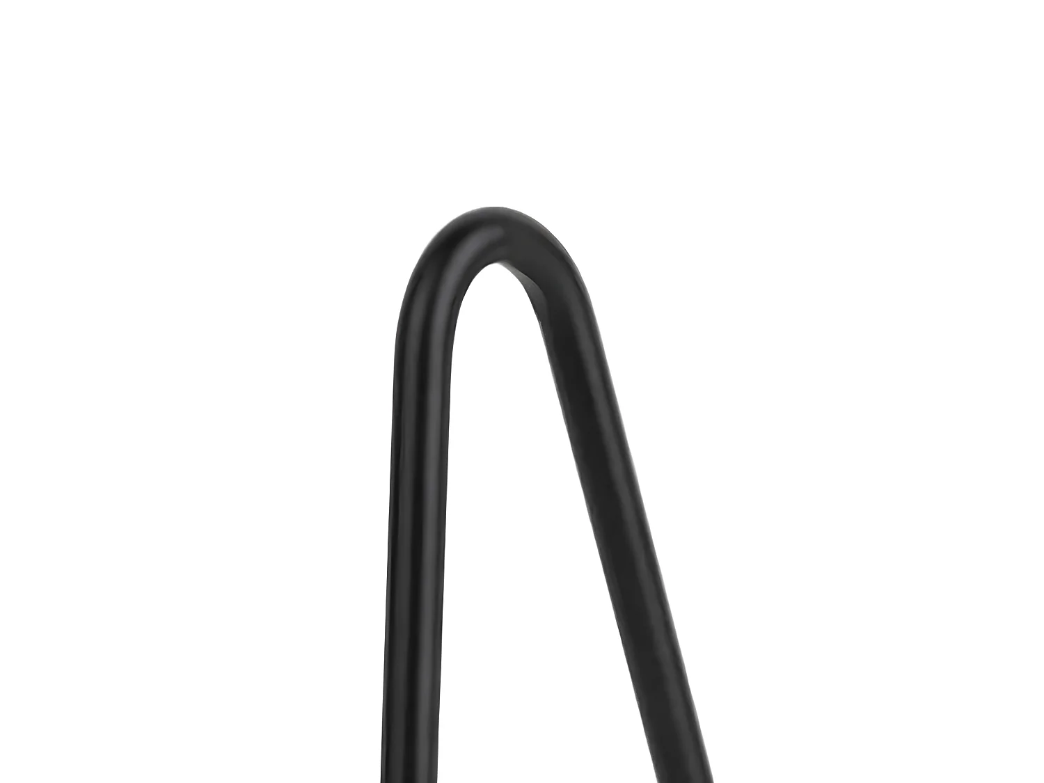 Lot de 4 pieds de meuble H.16 cm x L.12 cm filaire en métal noir mat