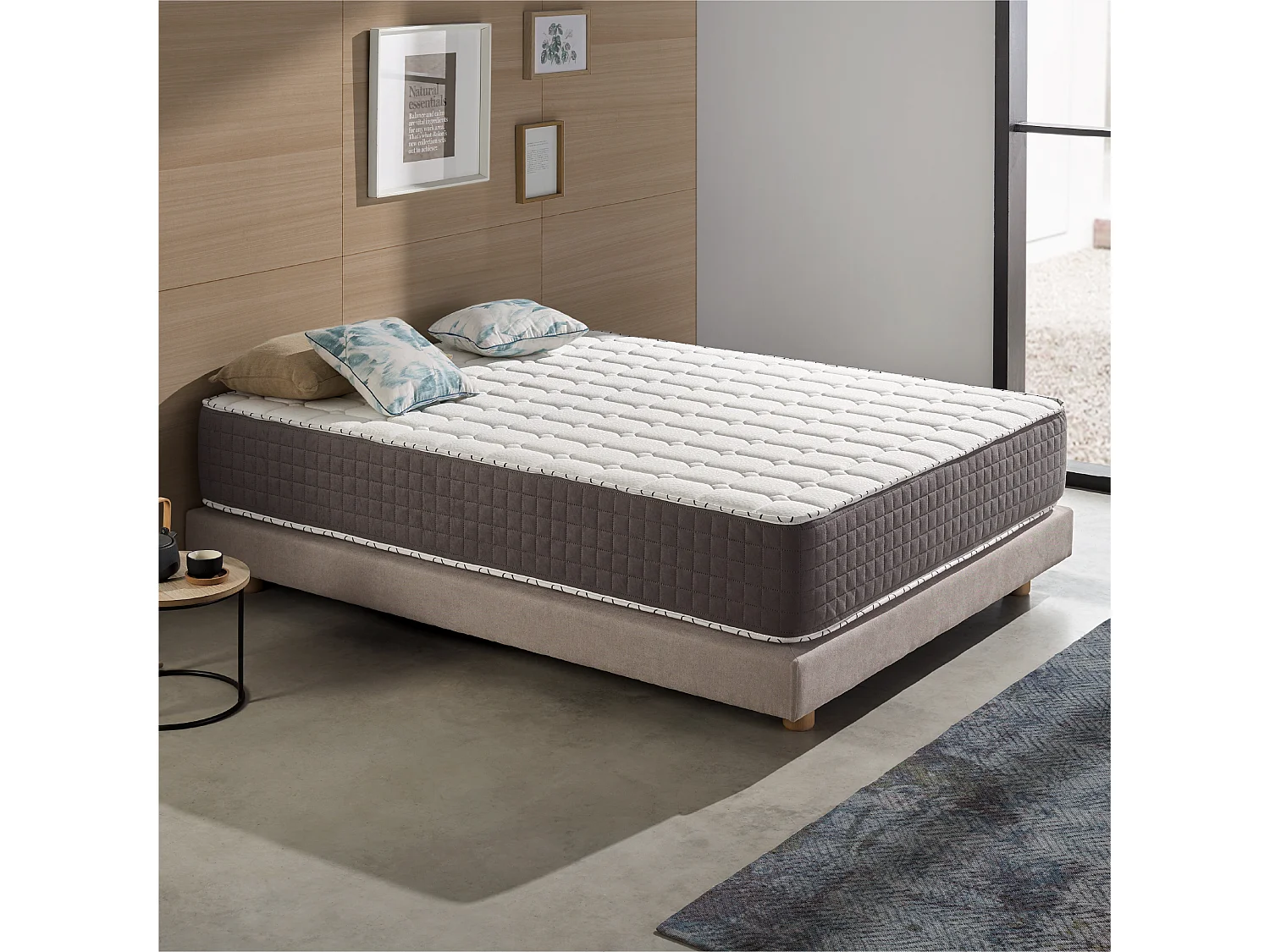 Naturalex - Matelas Extrafresh 160x190 cm - Mousse à mémoire de forme HR - Soutien Blue Latex - Très épais 30 cm, 7 Zones, 2 faces été, hiver - Tissu Respirant