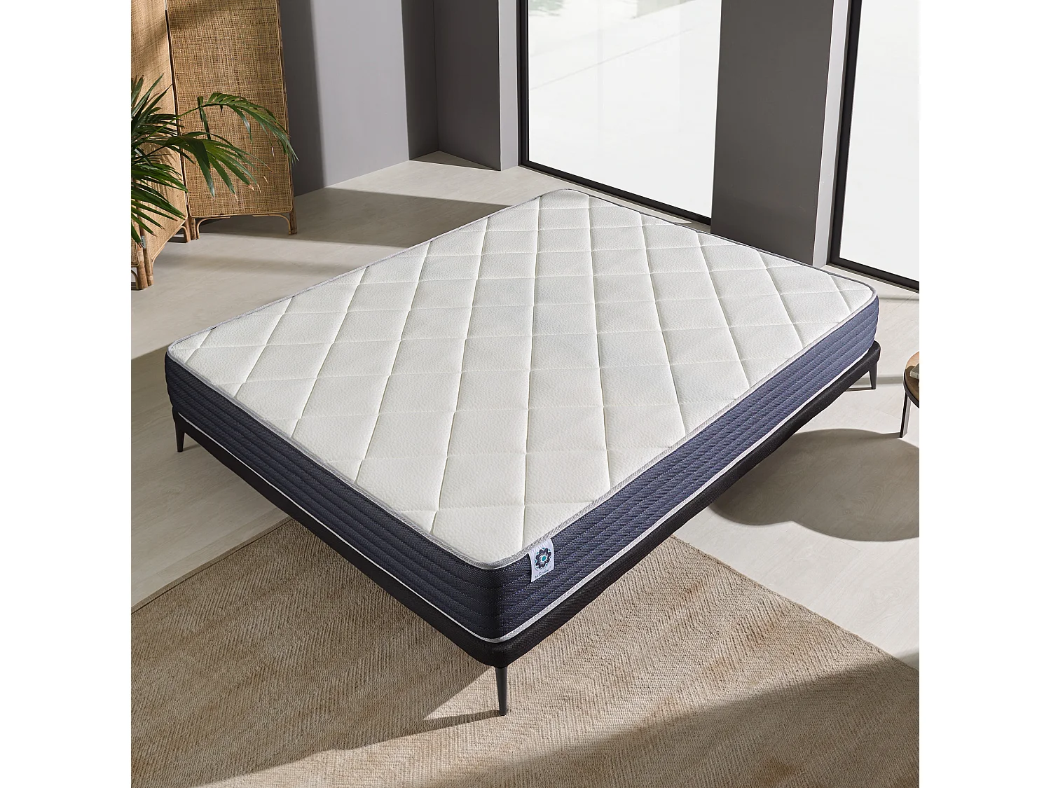 Naturalex - Matelas Royalvisco 160x200 cm - Multicouches HR - Blue Latex - Très épais 30 cm, Mousse à mémoire de forme, 7 zones, face été, hiver - Confortable
