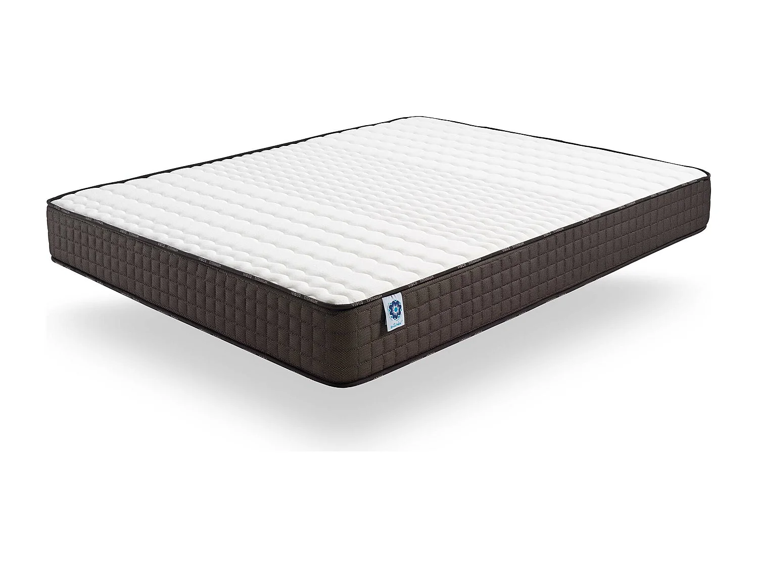 Naturalex - Matelas Titanium à ressorts ensachés 140x190 cm - Épais 24 cm - Visco Thermorégulateur - Tissu Premium - Haute Qualité - Respirabilité optimale