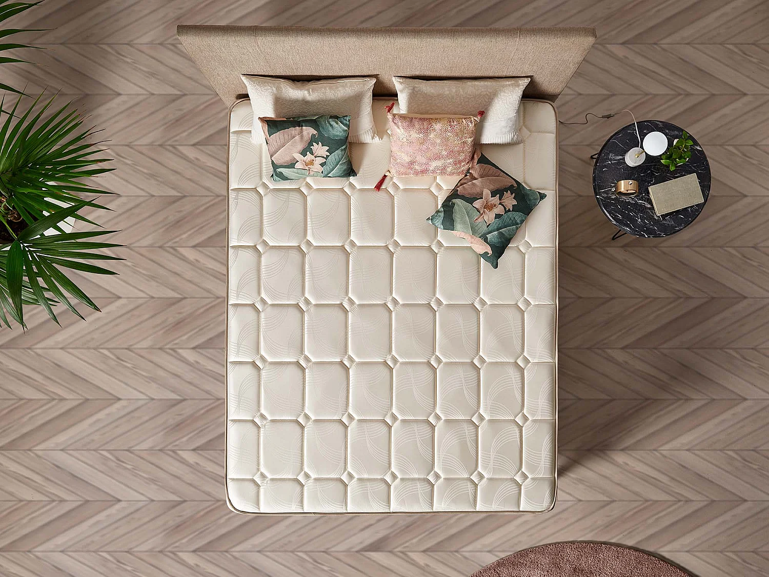 Naturalex - Matelas Luxury à ressorts ensachés 140x190 cm - Épais 24 cm - Visco Thermorégulateur - Tissu Premium - Haute Qualité - Respirabilité optimale