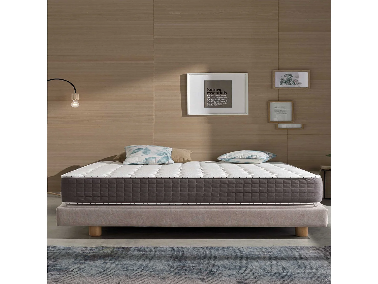 Naturalex - Matelas Extrafresh 80x200 cm - Mousse à mémoire de forme HR - Soutien Blue Latex - 7 Zones, Tissu Respirant, Réversible été, hiver - Haute Qualité