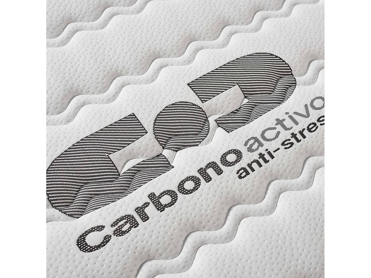 Naturalex - Matelas Visco-carbone à ressorts ensachés 160x200 cm - Épais 30 cm - Visco Thermorégulateur - Tissu Premium - Haute Qualité - Respirabilité optimale