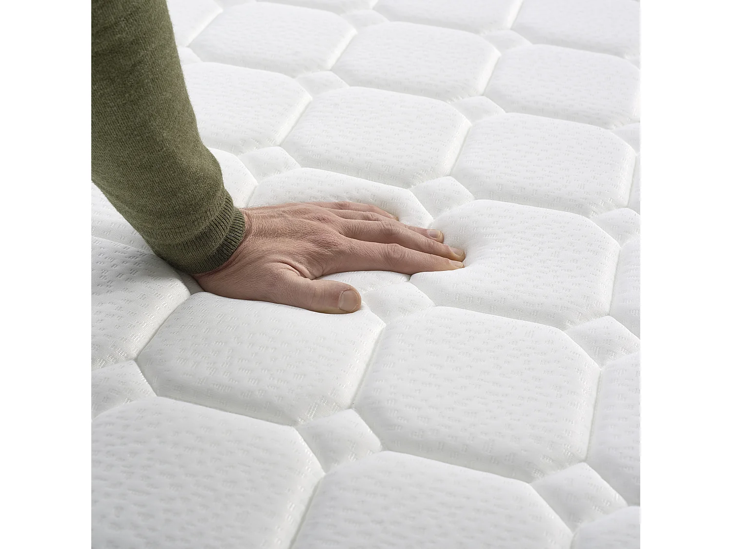 Naturalex - Matelas Extrafresh 120x190 cm - Mousse à mémoire de forme HR - Soutien Blue Latex - 7 Zones, Tissu Respirant, Réversible été, hiver - Haute Qualité