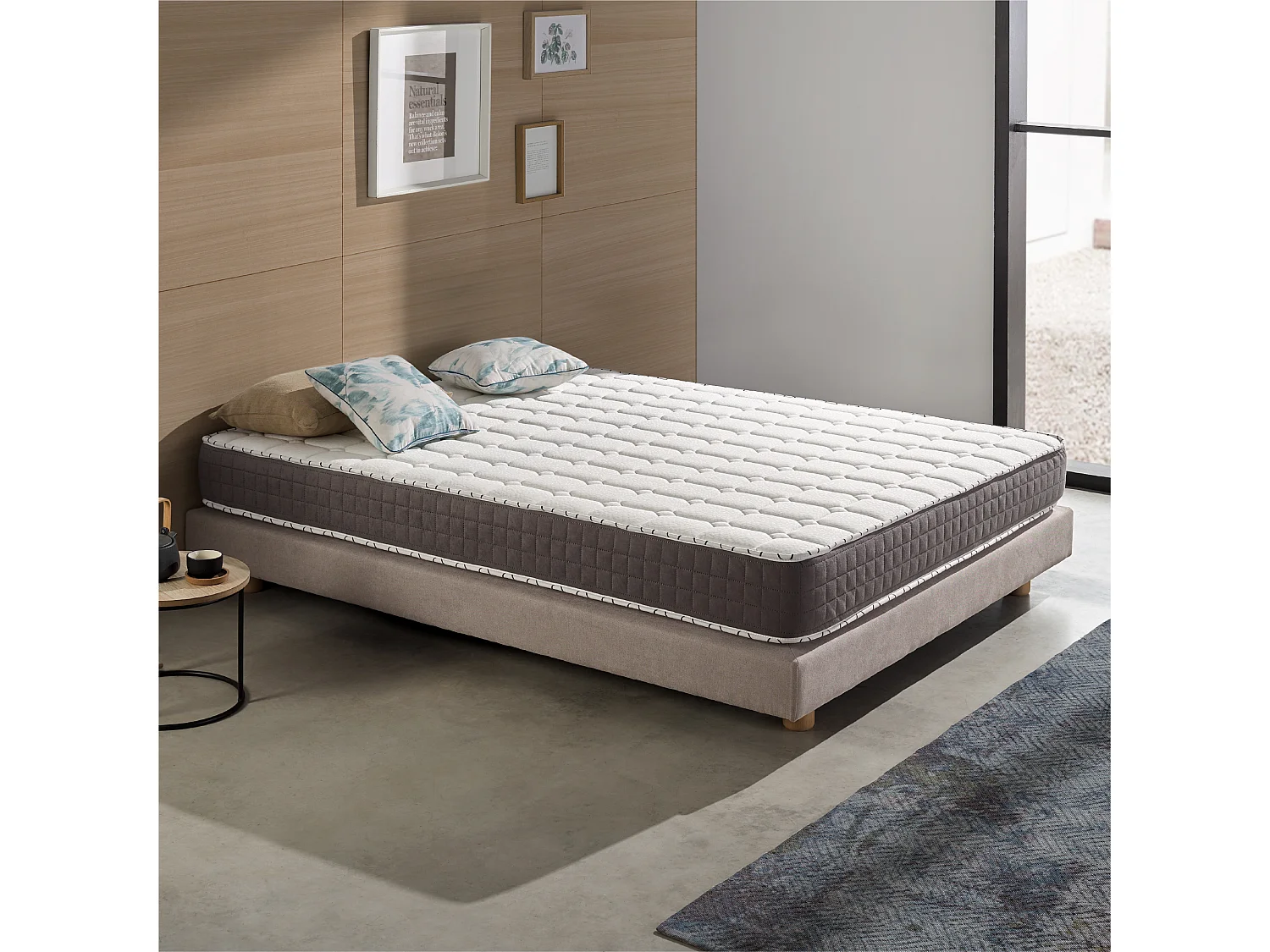 Naturalex - Matelas Extrafresh 160x200 cm - Mousse à mémoire de forme HR - Soutien Blue Latex - 7 Zones, Tissu Respirant, Réversible été, hiver - Haute Qualité