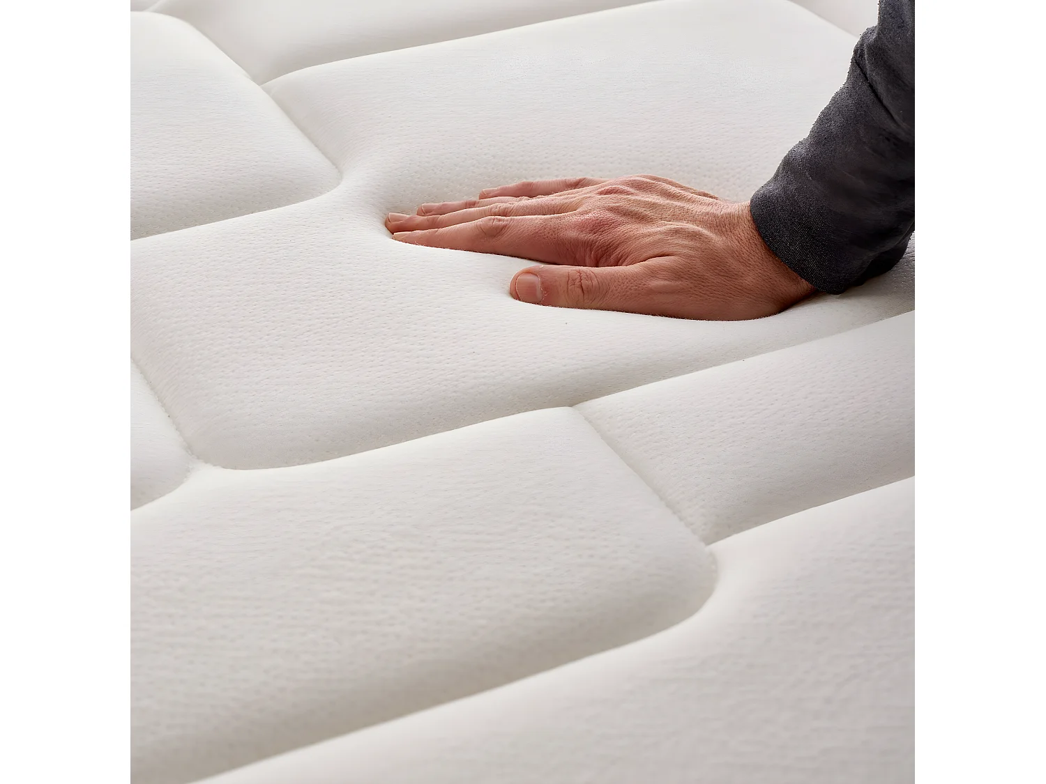 Naturalex - Matelas Zen-pur 180x200 cm - Mousse à mémoire de forme HR - Blue Latex - Très Épais 25 cm, 7 zones, Confortable, Réversible été, hiver - Noyau HQ