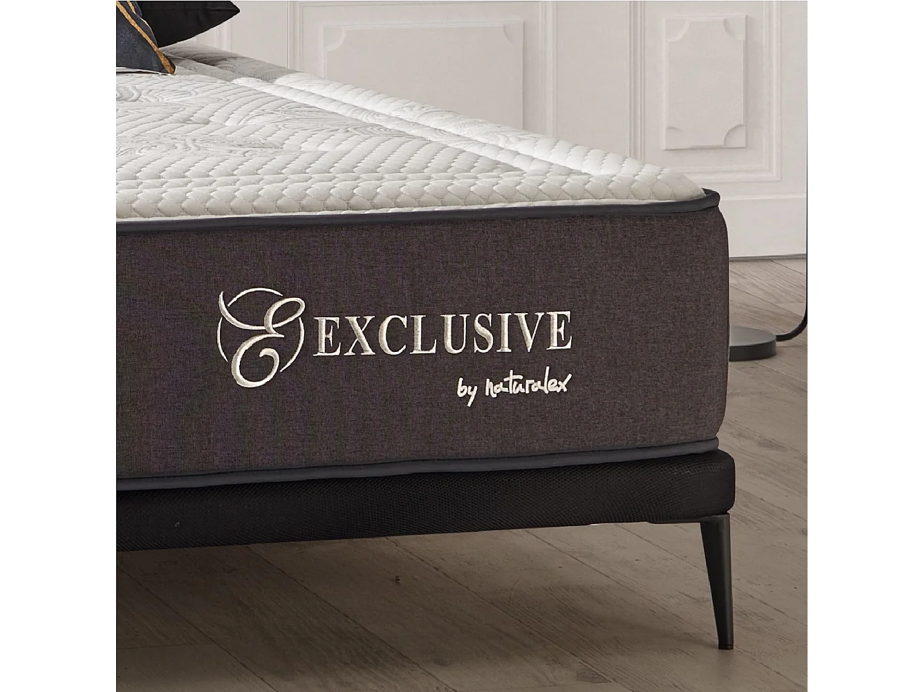 Naturalex - Matelas Exclusive 90x190 cm - Multicouches HR - Blue Latex - Très épais 30 cm, Mousse à Mémoire de forme, 7 zones, Confortable - 2 faces été, hiver
