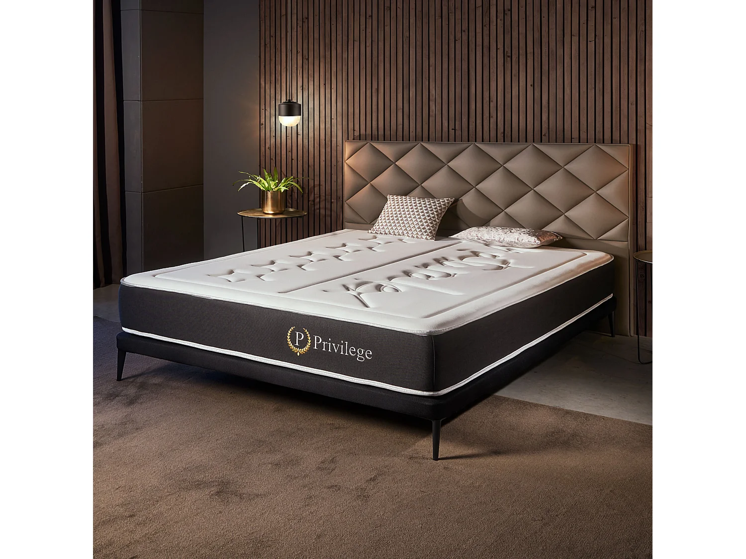 Naturalex - Matelas Privilège 160x190 cm - Multicouches HR - Blue Latex - Très épais 25 cm, Mousse à Mémoire de forme, 7 zones, Confortable - 2 faces été, hiver