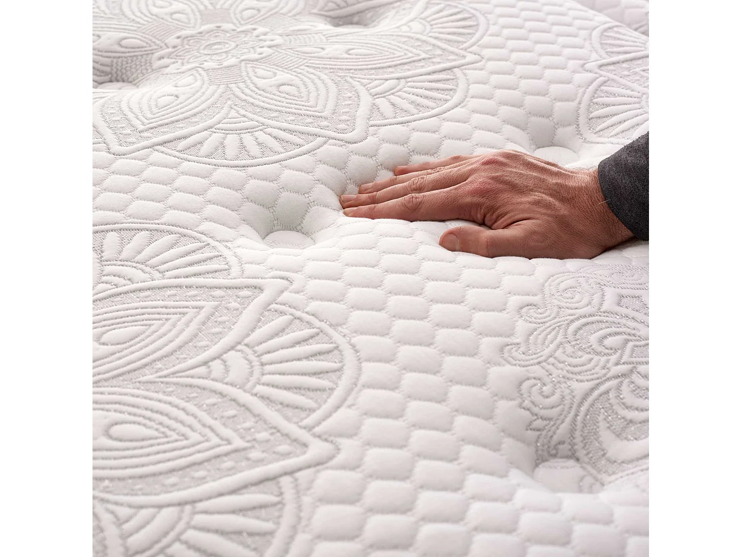 Naturalex - Matelas Exclusive 140x190 cm - Multicouches HR - Blue Latex - Très épais 25 cm, Mousse à Mémoire de forme, 7 zones, Confortable - 2 faces été, hiver