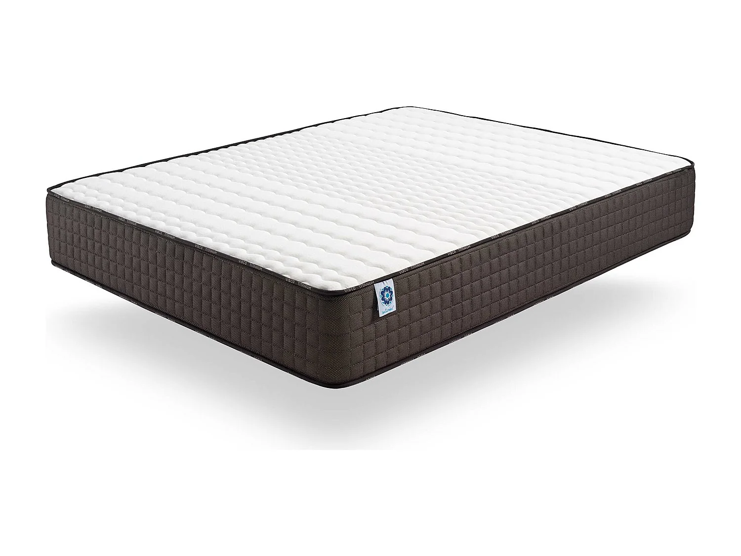 Naturalex - Matelas Titanium 180x200 cm - Mousse à mémoire de forme HR - Soutien Blue Latex - Très Épais 30 cm, 7 Zones, Antibactérien - Réversible été, hiver
