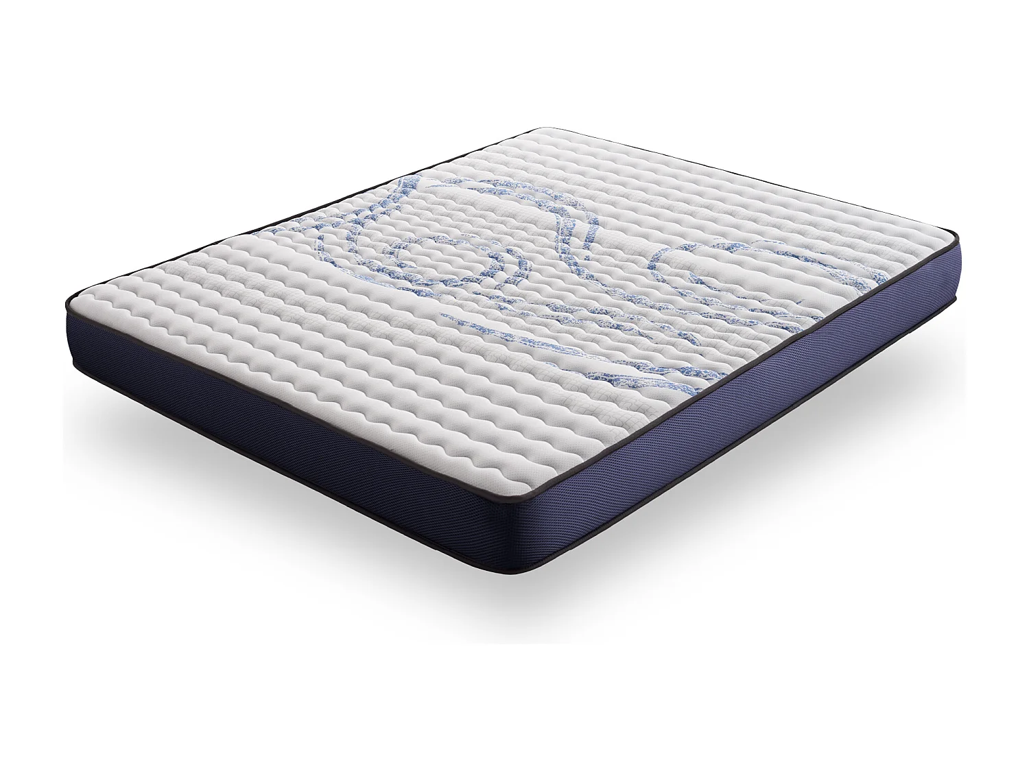 Naturalex - Matelas Perfectsleep 120x190 cm - Mousse HR - Accueil Blue Latex - Mémoire de forme, Parfait soutien, Confortable, 2 faces été, hiver- Antibactérien