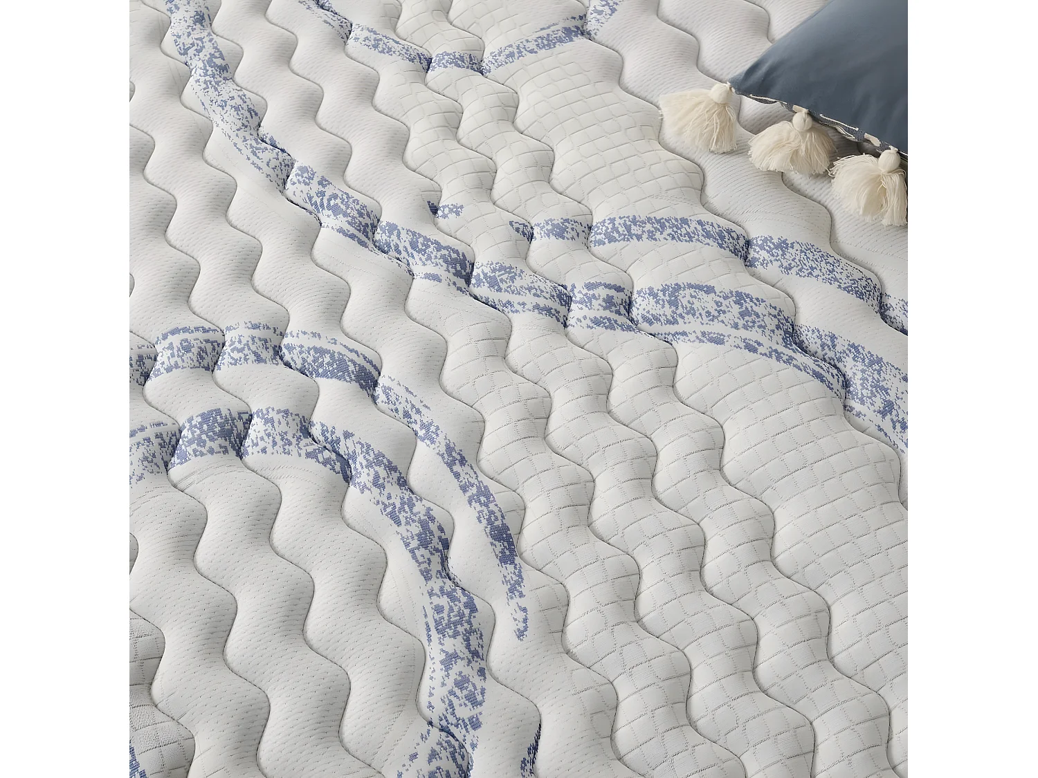 Naturalex - Matelas Perfectsleep 80x190 cm - Mousse HR - Accueil Blue Latex - Mémoire de forme, Parfait soutien, Confortable, 2 faces été, hiver- Antibactérien