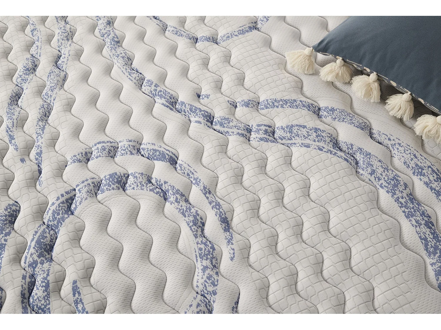 Naturalex - Matelas Perfectsleep 70x190 cm - Mousse HR - Accueil Blue Latex - Mémoire de forme, Parfait soutien, Confortable, 2 faces été, hiver- Antibactérien