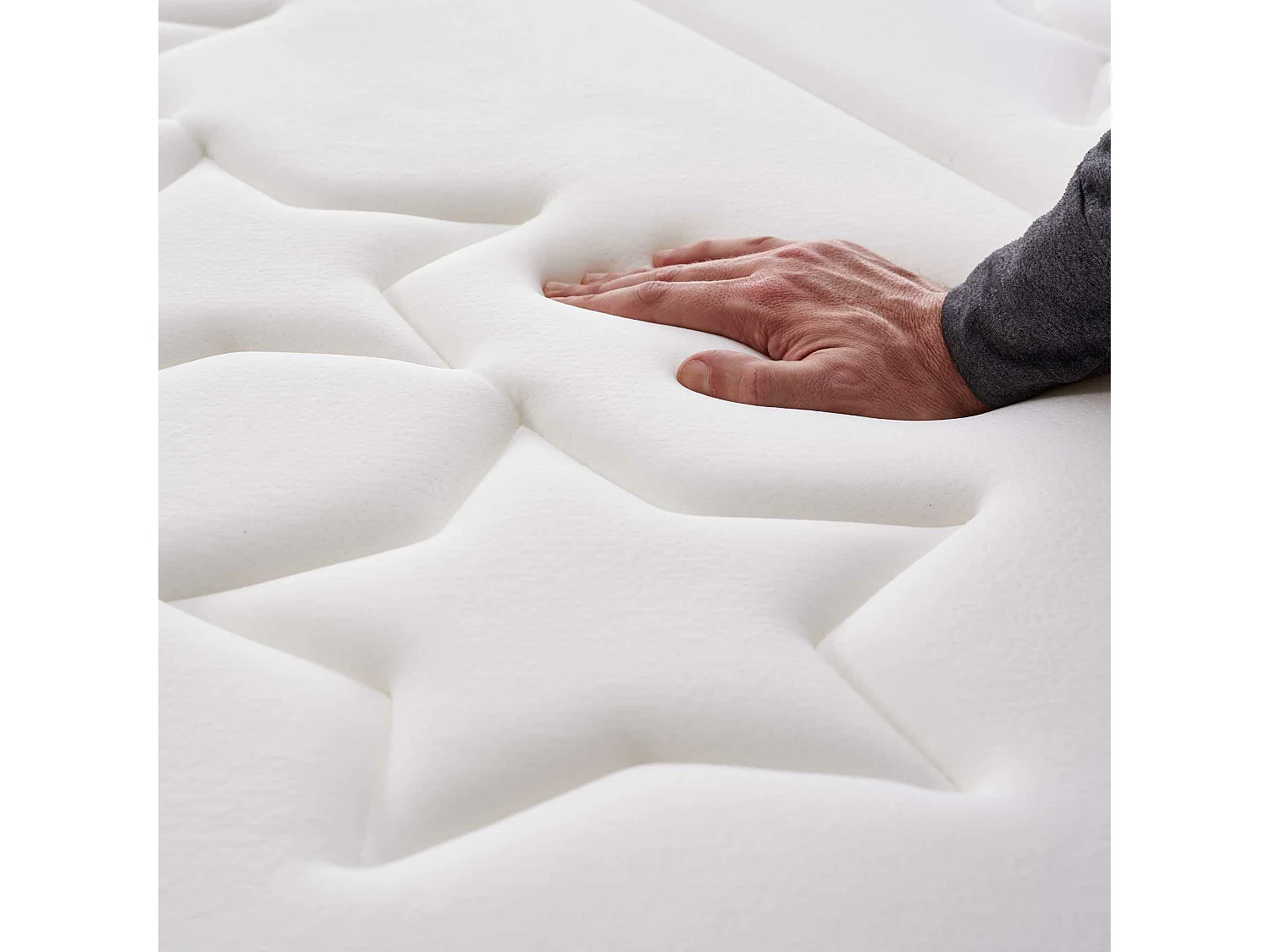 Naturalex - Matelas Privilège 150x190 cm - Multicouches HR - Blue Latex - Très épais 30 cm, Mousse à Mémoire de forme, 7 zones, Confortable - 2 faces été, hiver