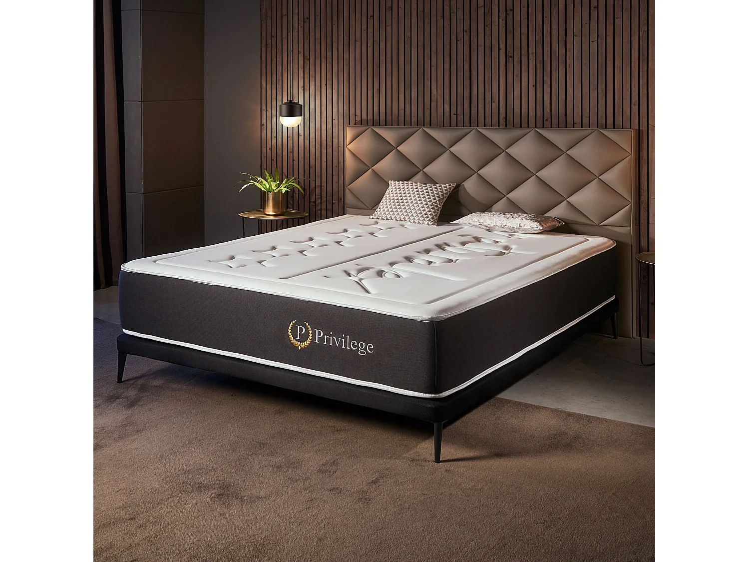Naturalex - Matelas Privilège 150x190 cm - Multicouches HR - Blue Latex - Très épais 30 cm, Mousse à Mémoire de forme, 7 zones, Confortable - 2 faces été, hiver
