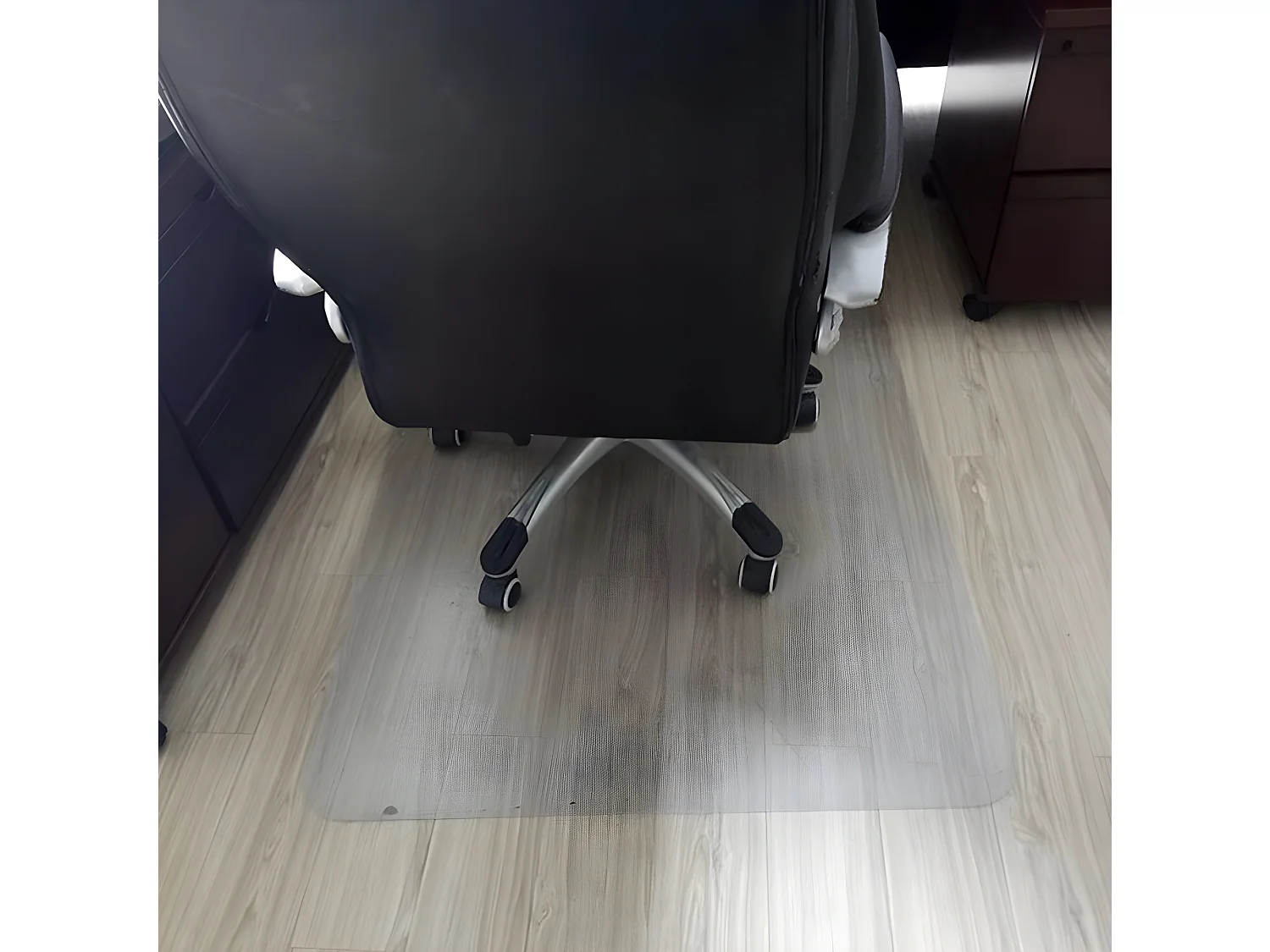 Tapis de protection pour sol chaise de bureau transparent 100x140cm
