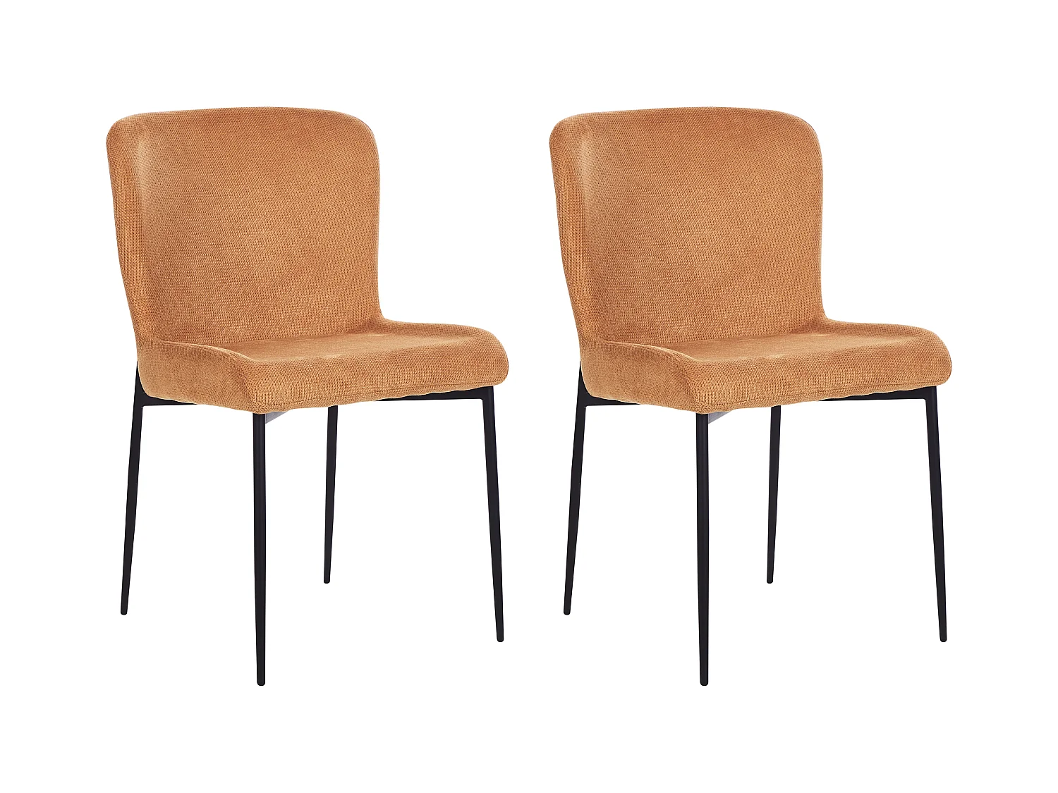 Lot de 2 chaises de salle à manger ADA Orange