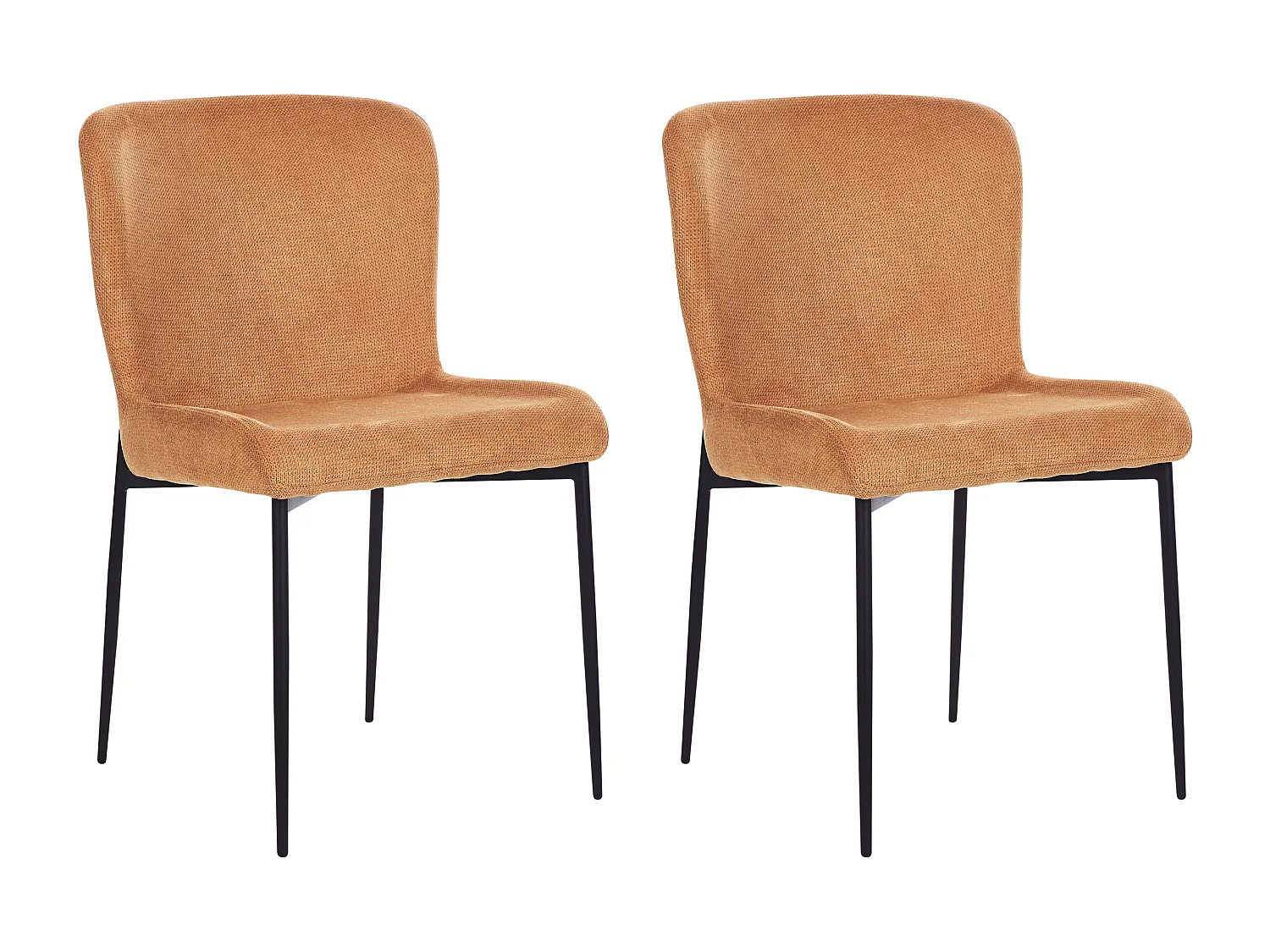 Lot de 2 chaises de salle à manger ADA Orange