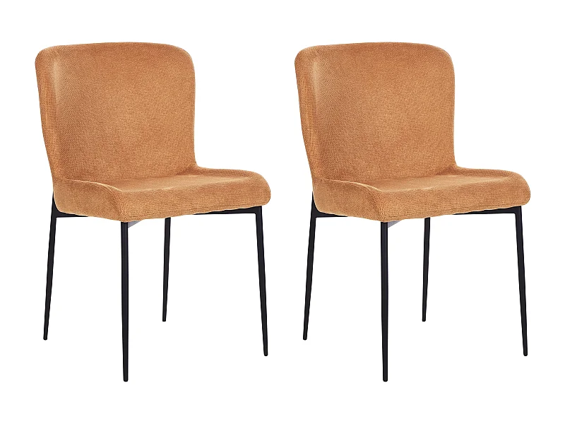 Lot de 2 chaises de salle à manger ADA Orange