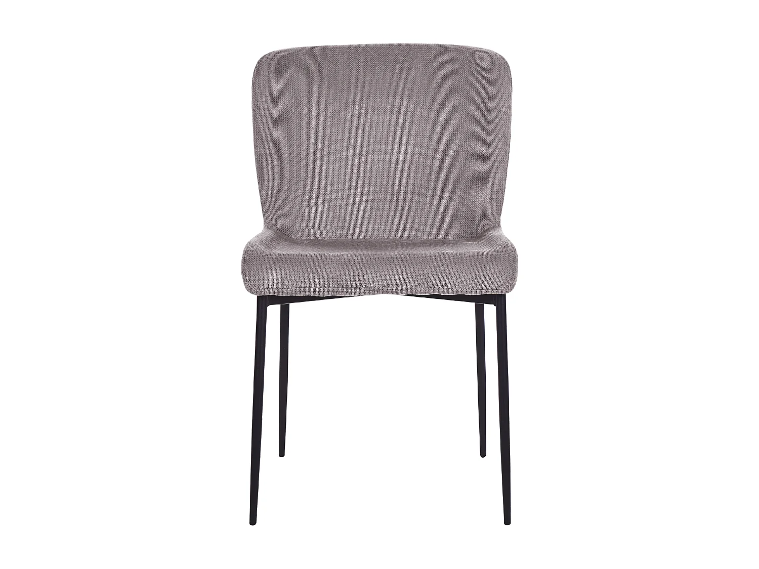 Lot de 2 chaises de salle à manger ADA Gris foncé