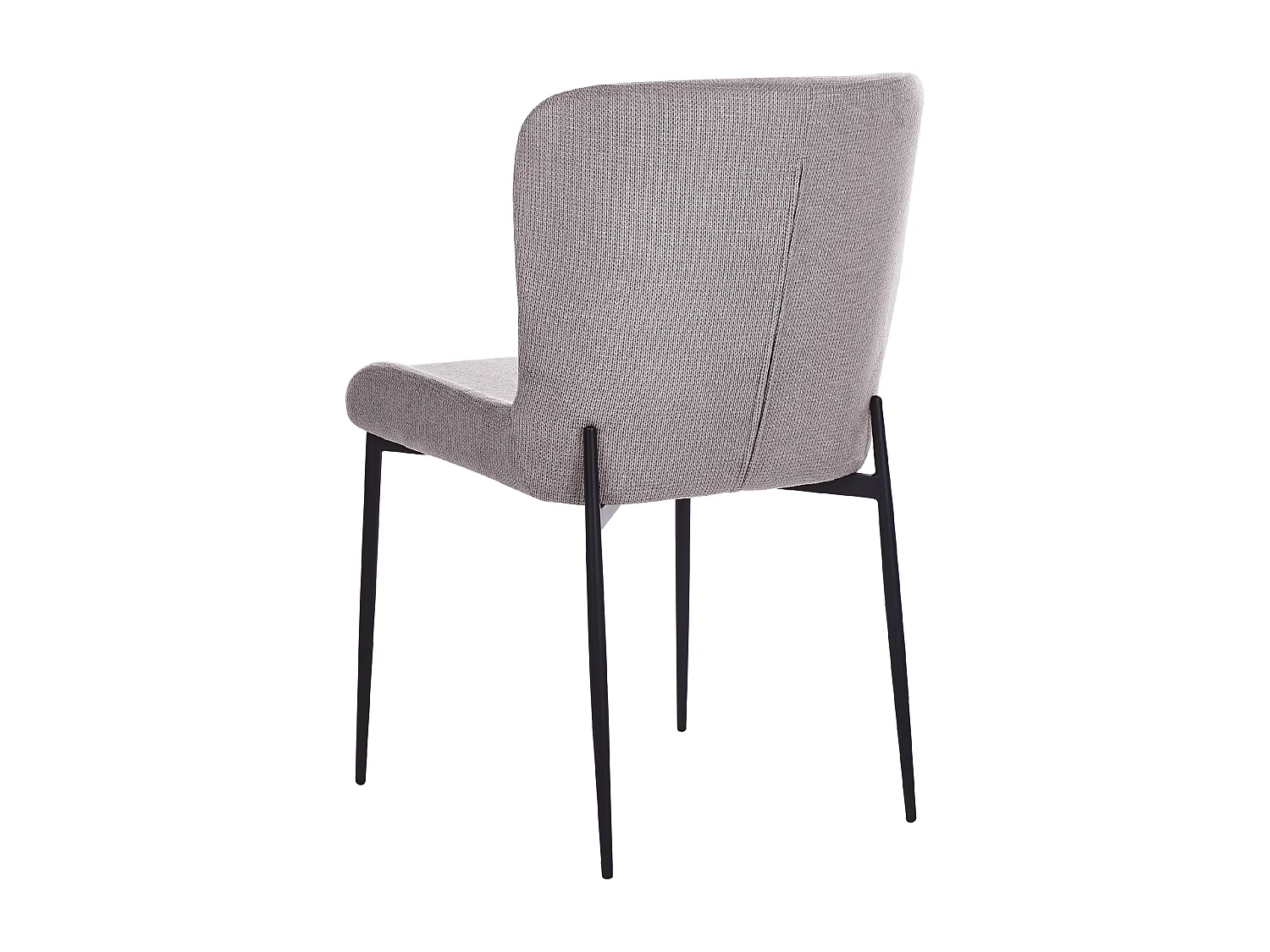 Lot de 2 chaises de salle à manger ADA Gris foncé
