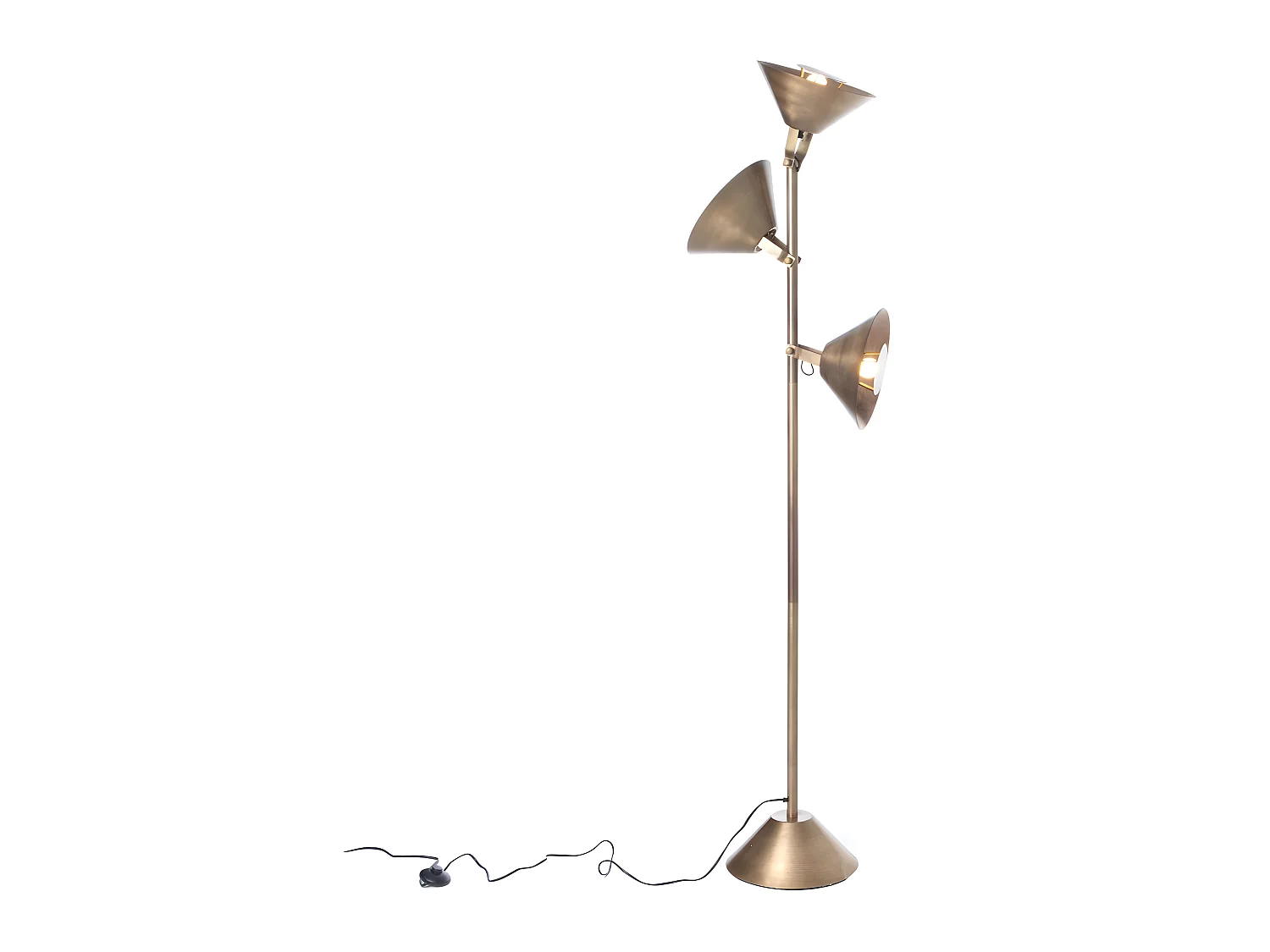 Lampadaire Samy champagne 178 cm
