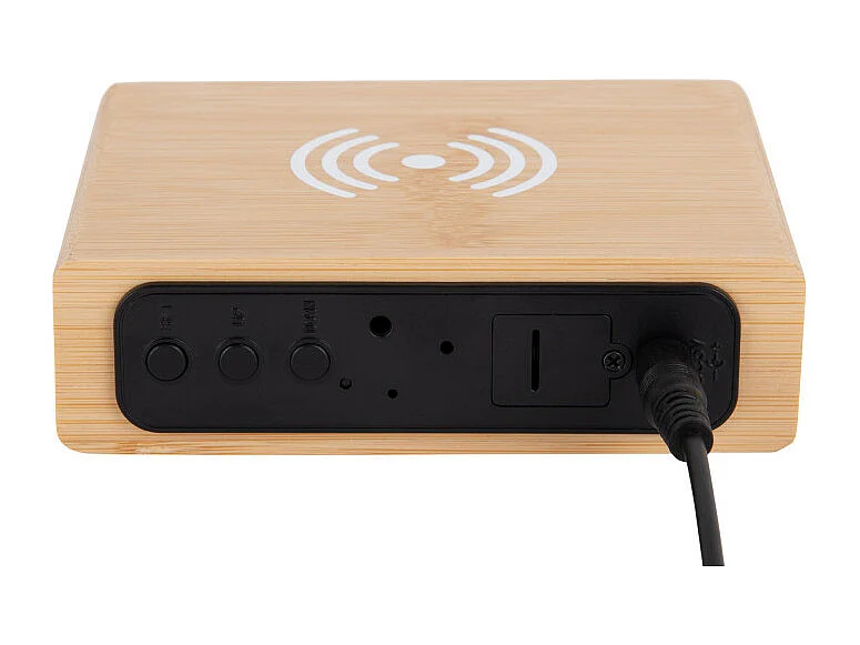 Réveil avec chargeur Flat LED Naturel  Present Time