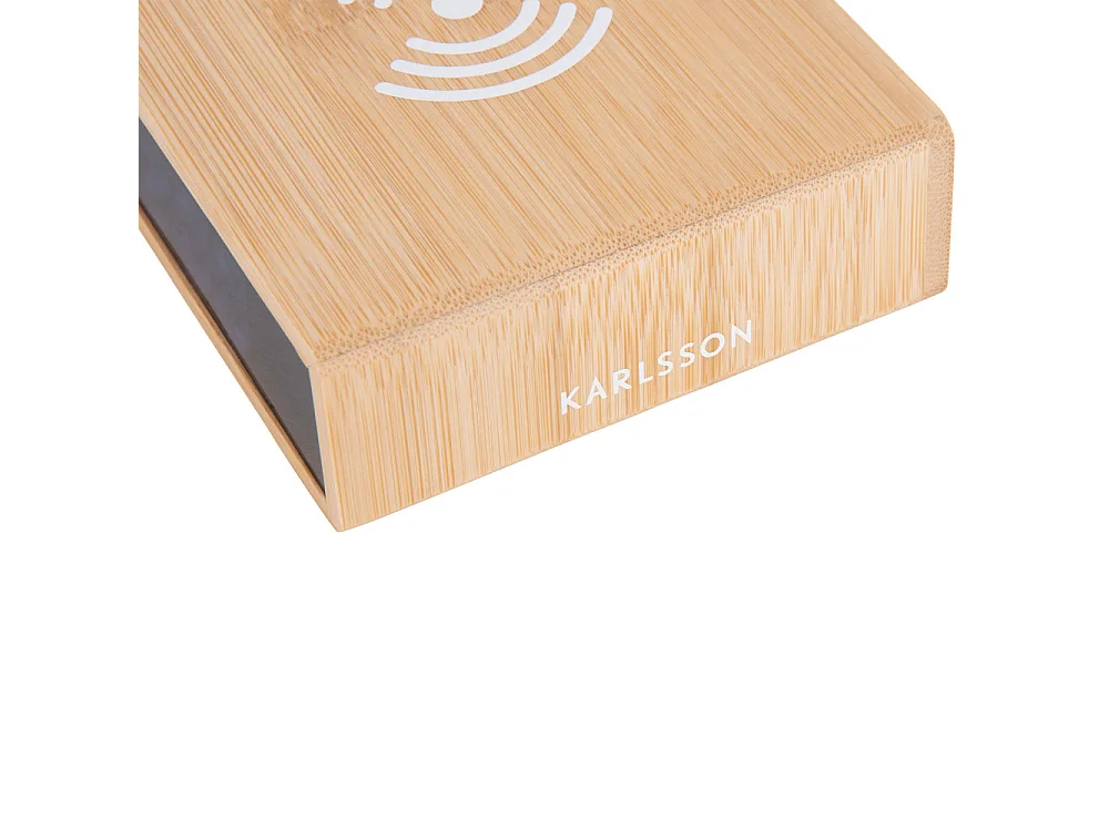 Réveil avec chargeur Flat LED Naturel  Present Time