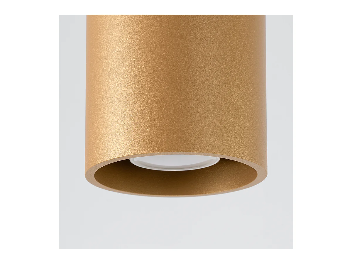 Deckenleuchte Orbis Minimalistisch Aus  Stahl - 1 Lichtquellen - L.10 X H. Cm - Golden