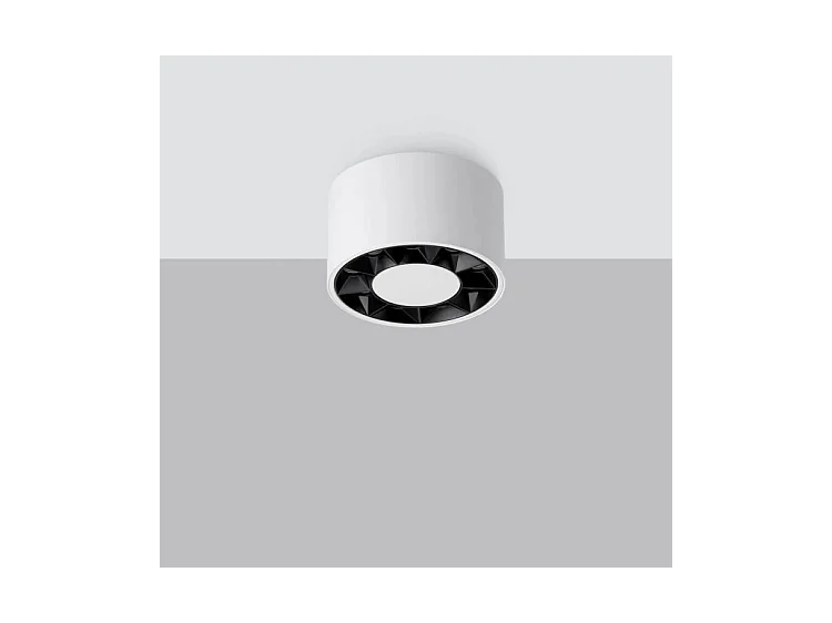 Plafondlampen Dio Minimalistisch Van  - 9 Lichtbronnen - L.10 X H.5,7 Cm - Wit