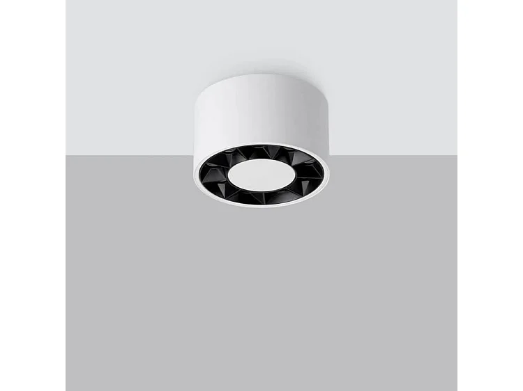 Plafonniers Dio Minimaliste En Aluminium - 9 Sources Lumineuses - L.10 X H.5,7 Cm - Blanc