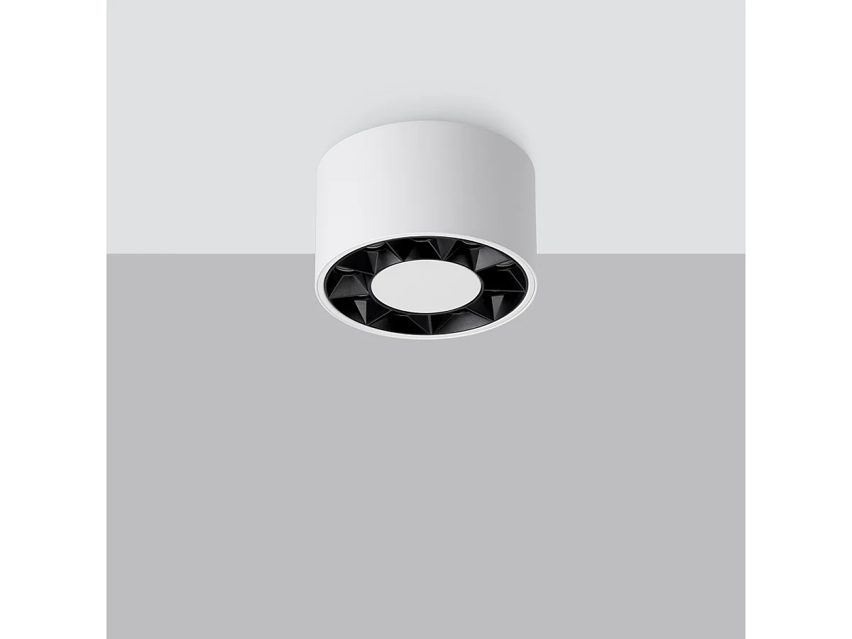 Plafonniers Dio Minimaliste En Aluminium - 9 Sources Lumineuses - L.10 X H.5,7 Cm - Blanc