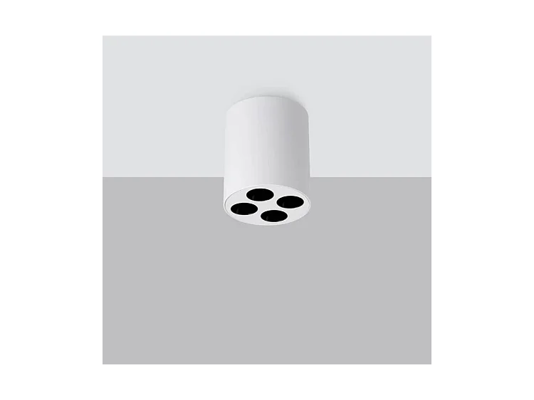 Plafondlampen Zoe Minimalistisch Van  - 4 Lichtbronnen - L.7,2 X H.8,3 Cm - Wit
