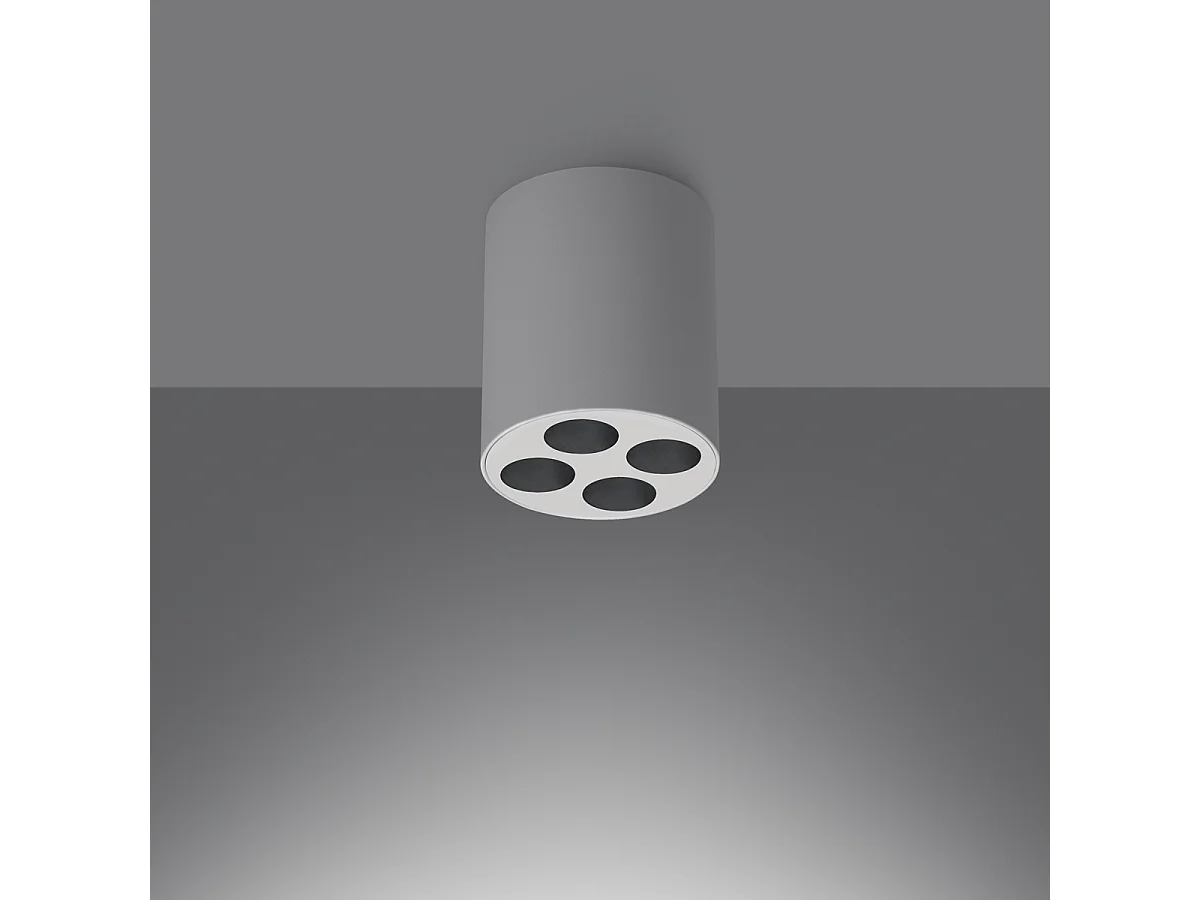 Luminárias De Teto Zoe Minimalista, Alumínio - 4 Lichtbronnen - L.7.2 X H.8.3 Cm - Branco