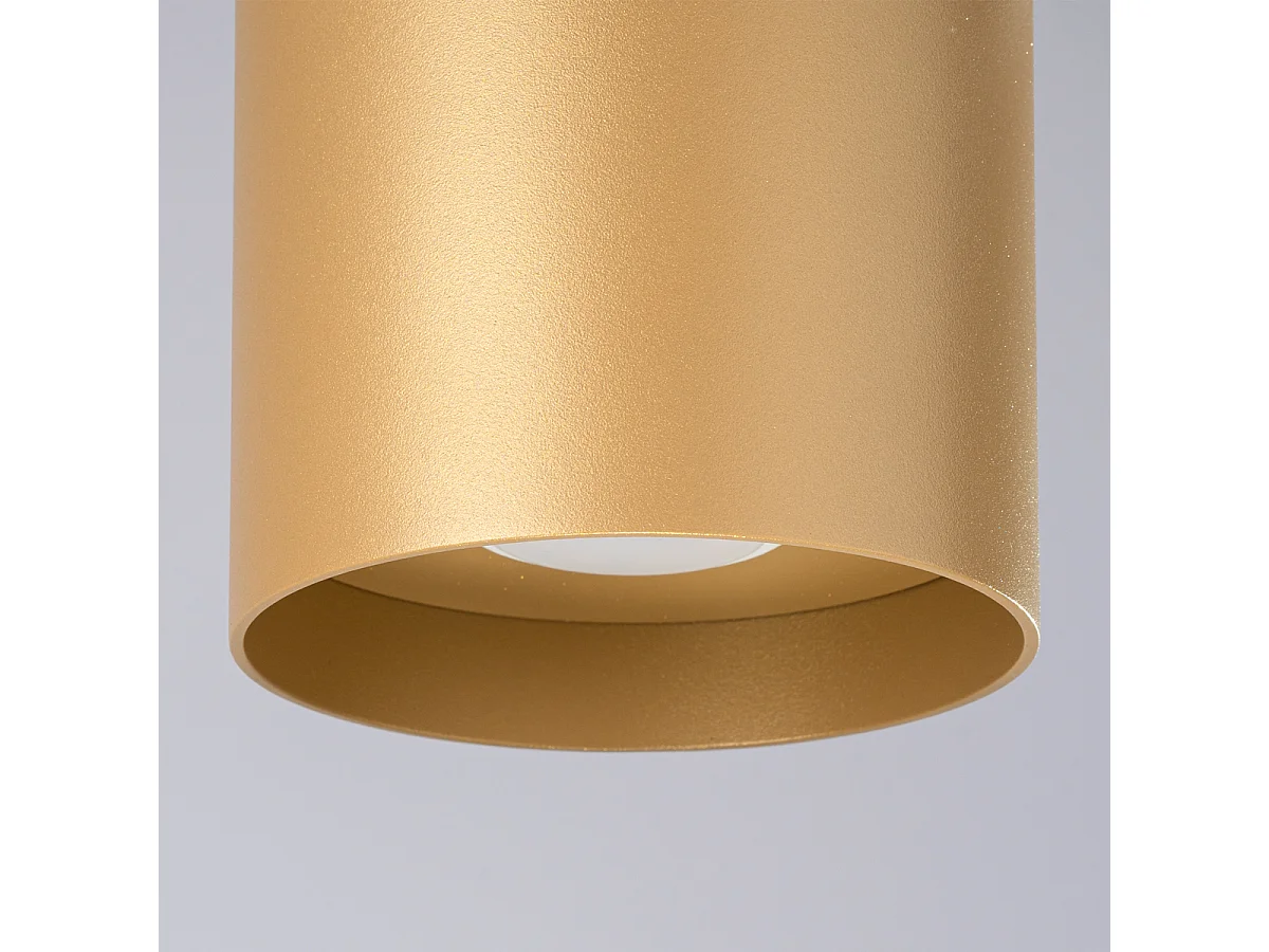 Plafonniers Mika Minimaliste En Aluminium - 1 Sources Lumineuses - L.12 X H.11 Cm - Doré