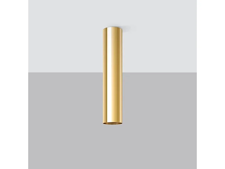 Plafondlampen Lagos Modern Van  - 1 Lichtbronnen - L.6 X H.30 Cm - Gouden Glans