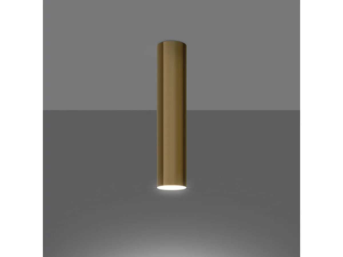 Plafondlamp LAGOS modern van  - 1 lichtbronnen - L.6 x H.30 cm - gouden glans