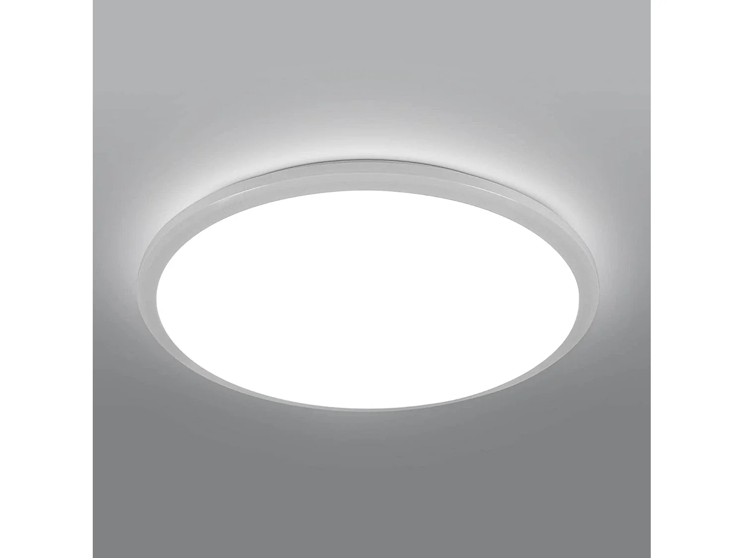 Plafonnier led moderne rond - blanc - 30*30*6cm- 24W- imperméable ip54 - 6500k