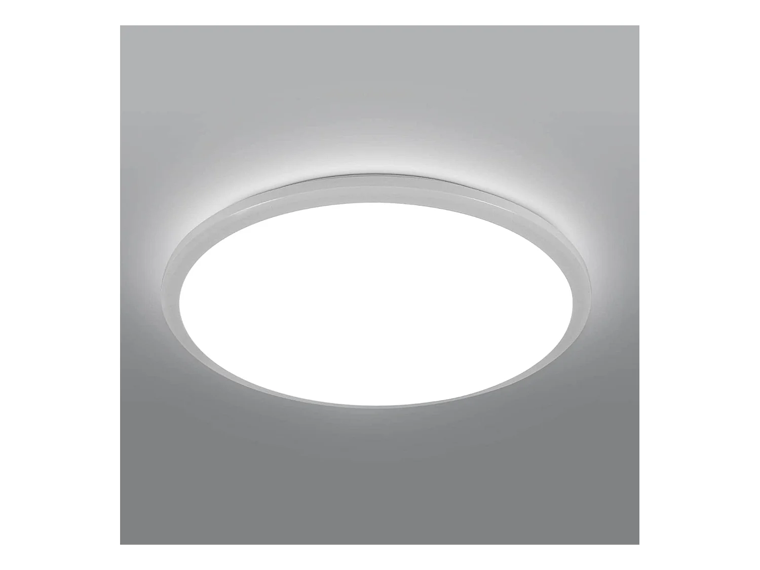 Plafonnier led moderne rond - blanc - 30*30*6cm- 24W- imperméable ip54 - 6500k