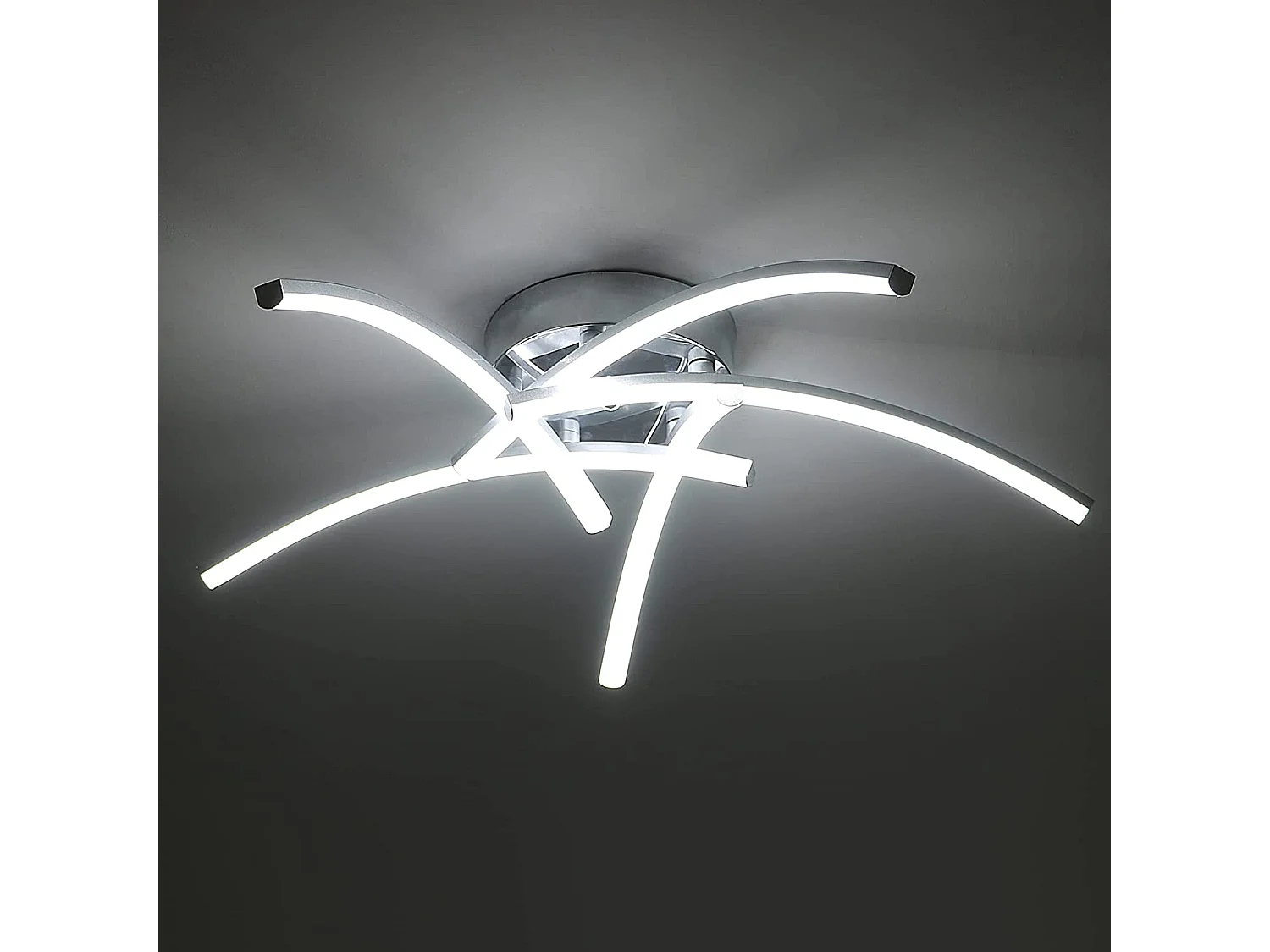 Modern LED Blash 5 Strips - Silver - 52*52*12cm - 35W - Alluminio - 6500K