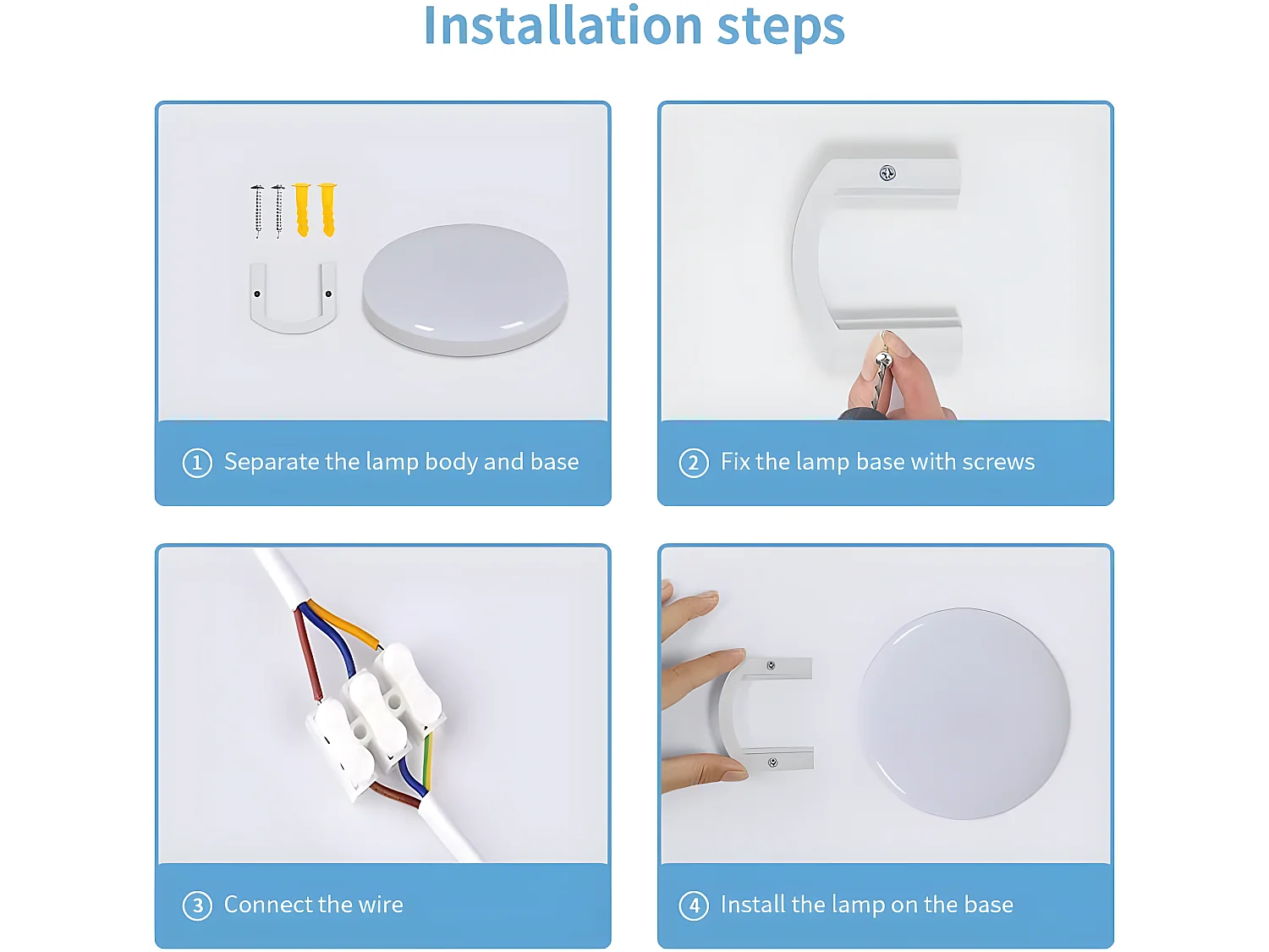 Moderne runde LED-Deckenleuchte – Weiß – 25 x 25 x 4 cm – 32 W – IP54 WATTERFROUT – Kunststoff