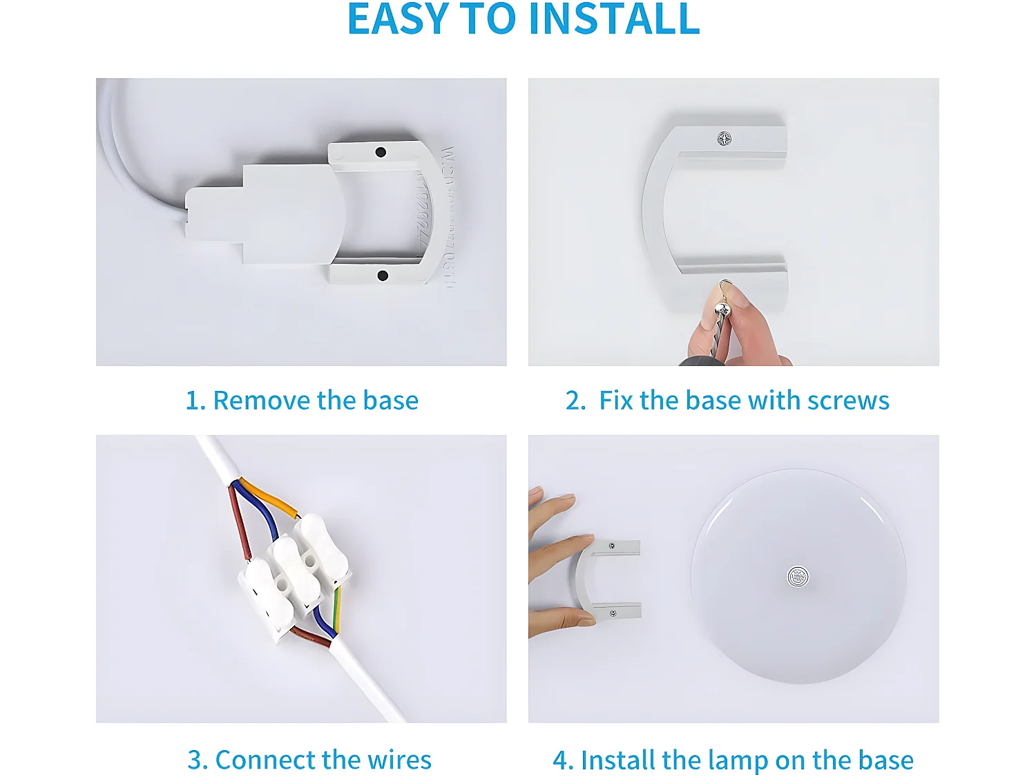 LED-Deckenleuchte mit modernem Bewegungsmelder, 24,8 x 24,8 x 4 cm, weiß, 30 W, 6600 K