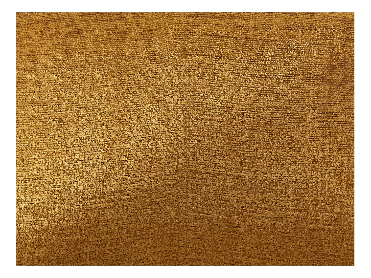 Lot de 6 chaises avec accoudoirs en tissu et métal noir - Jaune moutarde - AVRELA