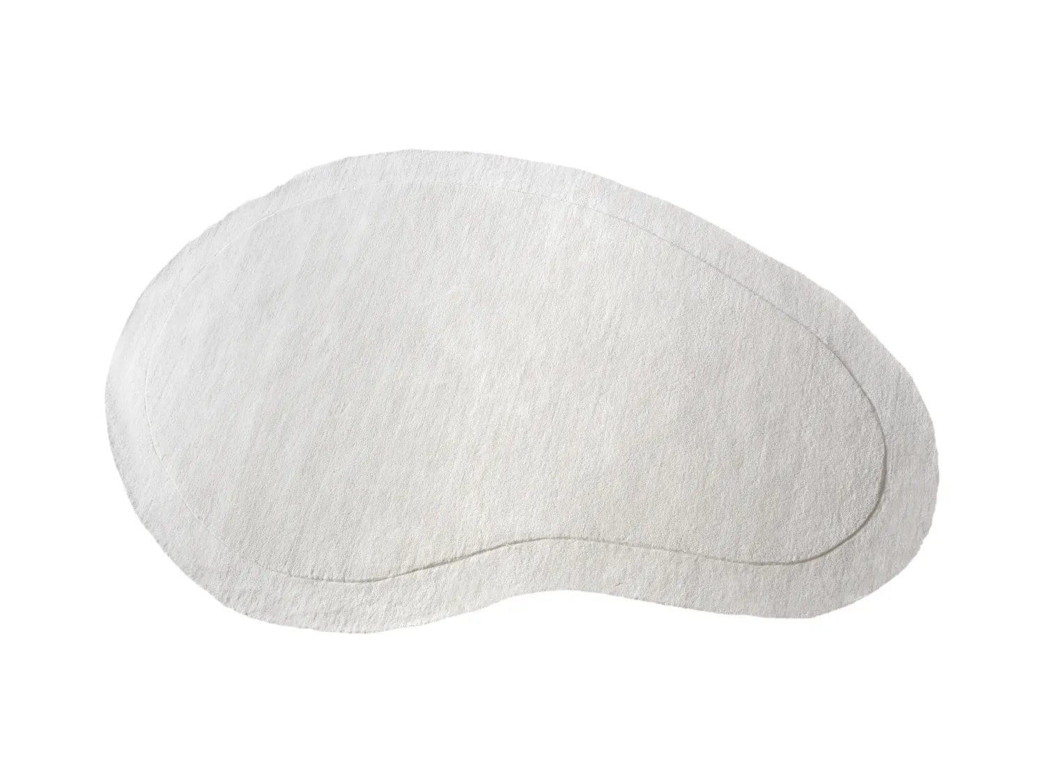 Alfombra 100% lana hecha a mano - 150 x 200 cm - 2200g/m2 - Crema - WILLOW